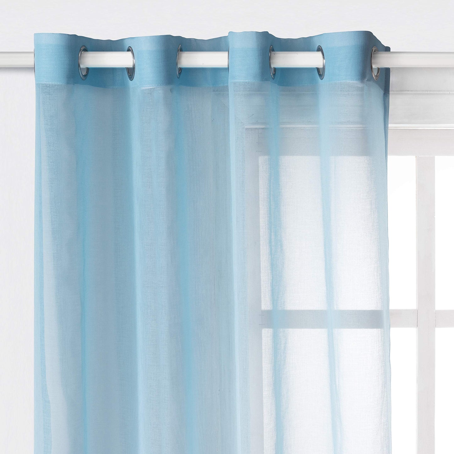 ‎INtex CURTAINS HOUSE Luxury Voile Curtains - Gradient colours - Steel Grommets - 1 Piece