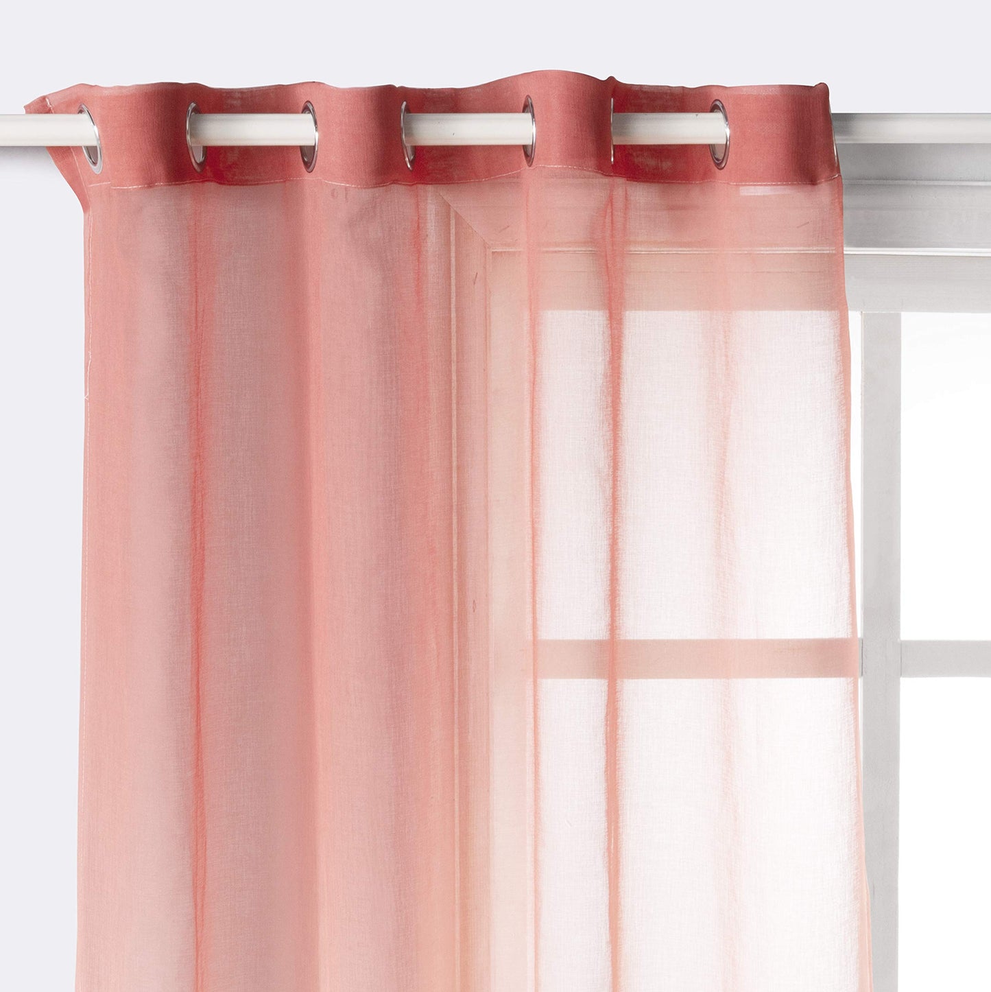 ‎INtex CURTAINS HOUSE Luxury Voile Curtains - Gradient colours - Steel Grommets - 1 Piece