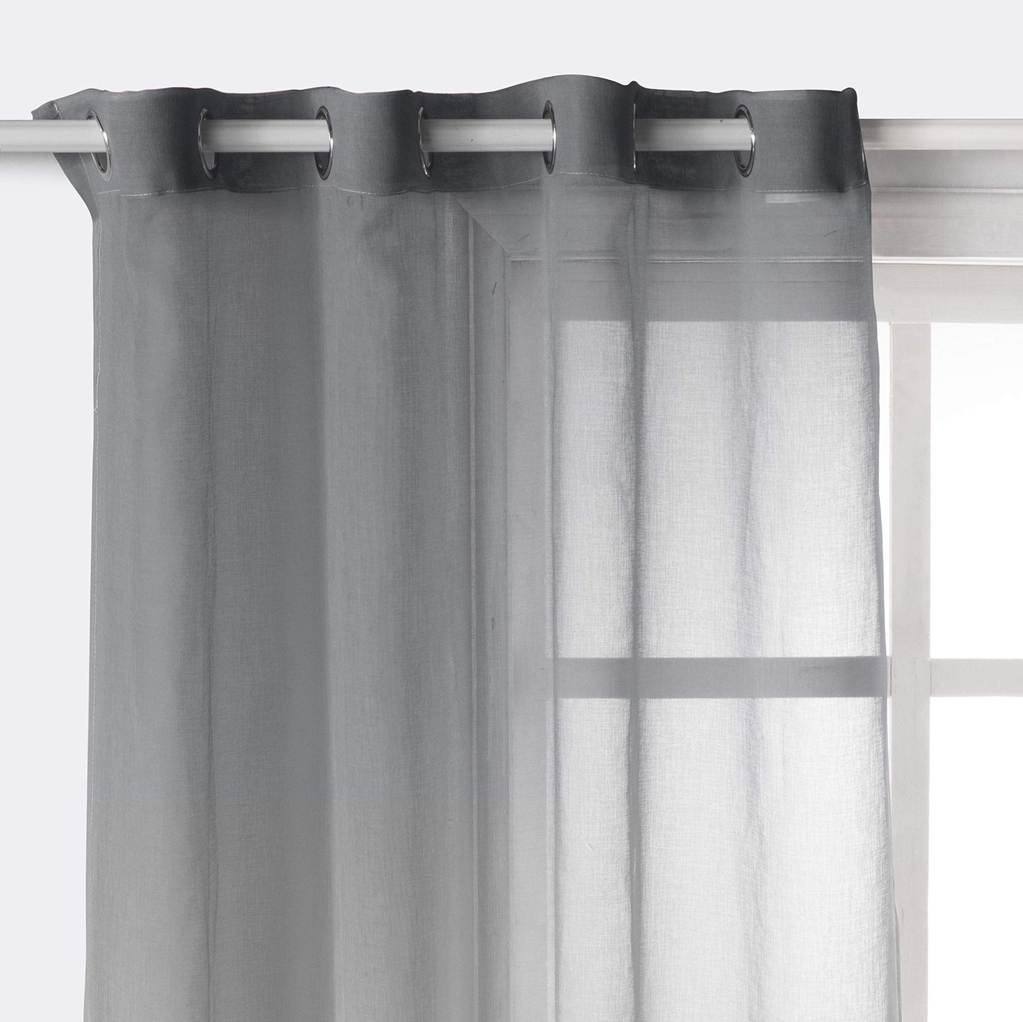 ‎INtex CURTAINS HOUSE Luxury Voile Curtains - Gradient colours - Steel Grommets - 1 Piece