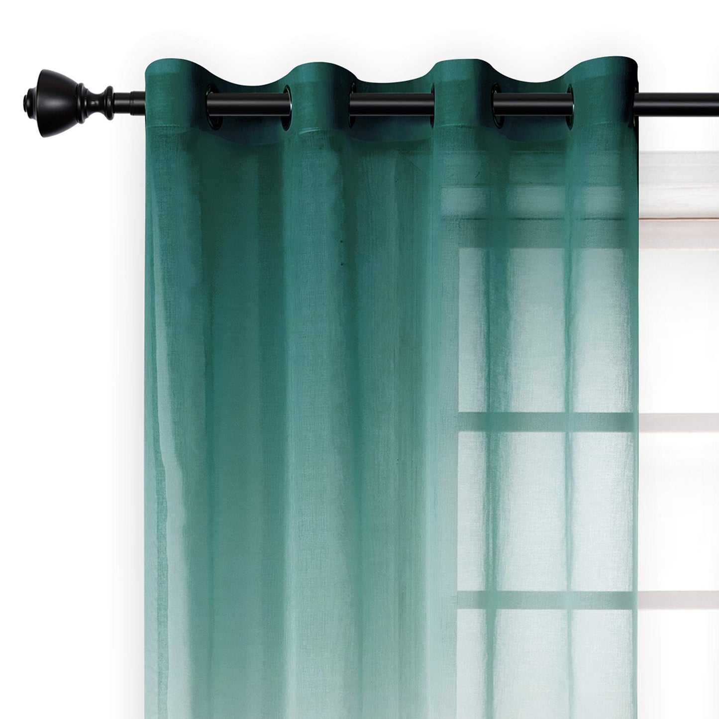 ‎INtex CURTAINS HOUSE Luxury Voile Curtains - Gradient colours - Steel Grommets - 1 Piece