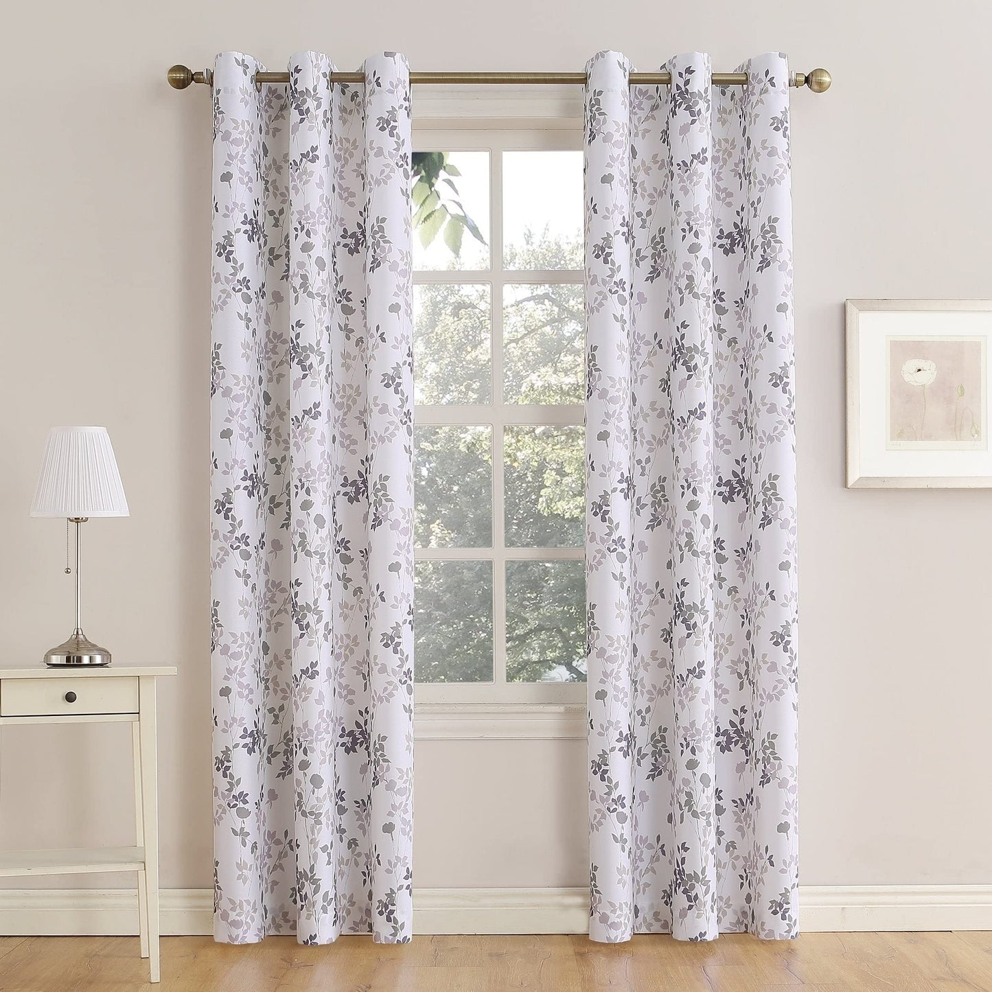 INtex CURTAINS House Linen Velvet Sabia Curtains-Modern Multi Colour Sheer Design-Digital Printed -Steel Grommets -1 Piece