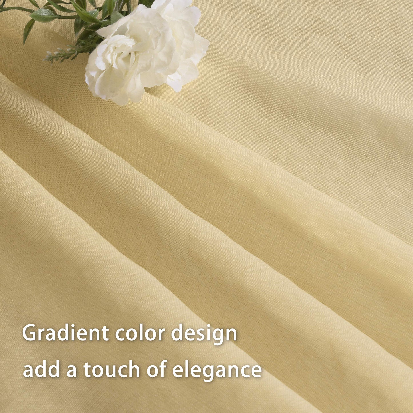 ‎INtex CURTAINS HOUSE Luxury Voile Curtains - Gradient colours - Steel Grommets - 1 Piece