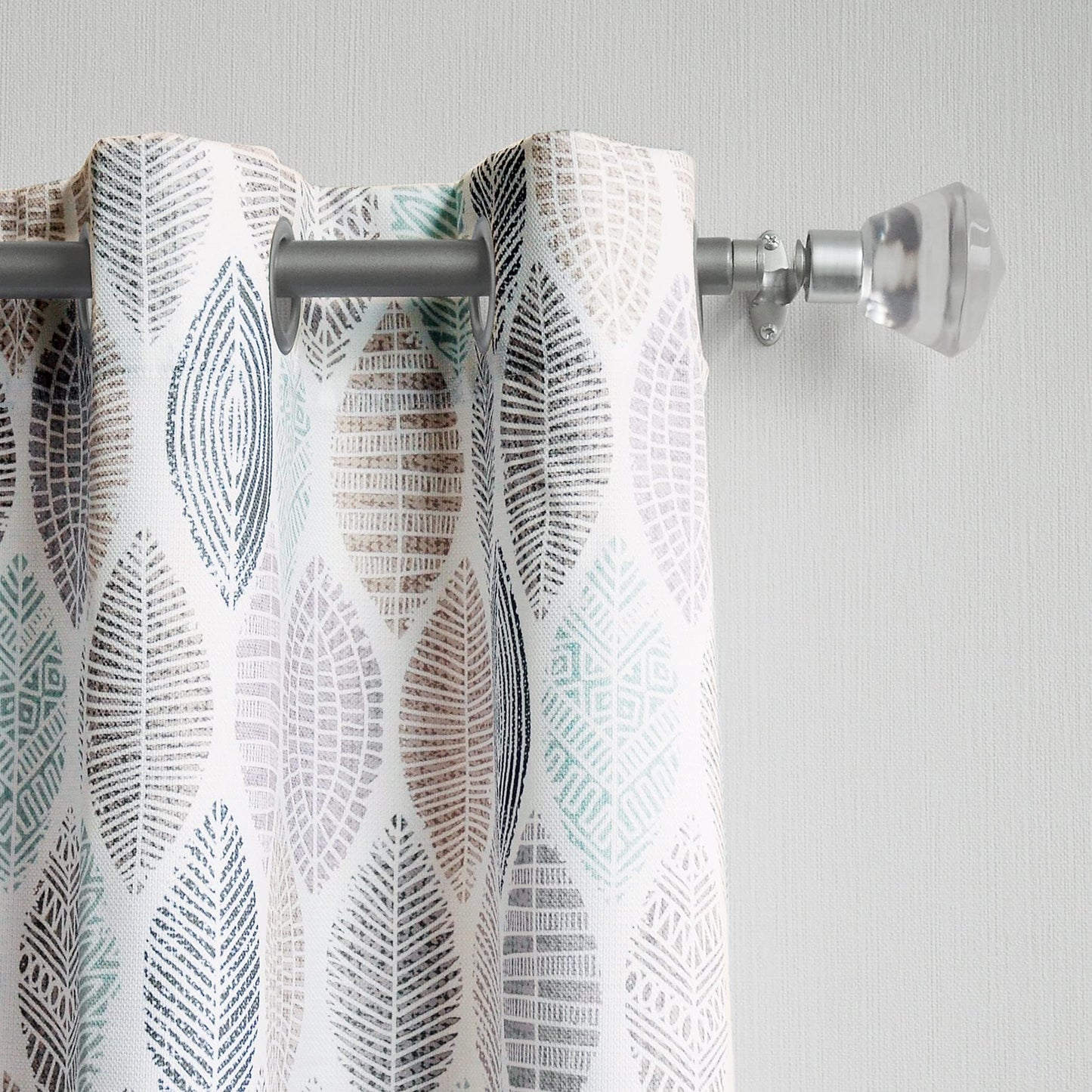 INtex CURTAINS HOUSE Linen Velvet Sabia Curtains-Modern Multi Colour Sheer Design-Steel Grommets -1 Piece