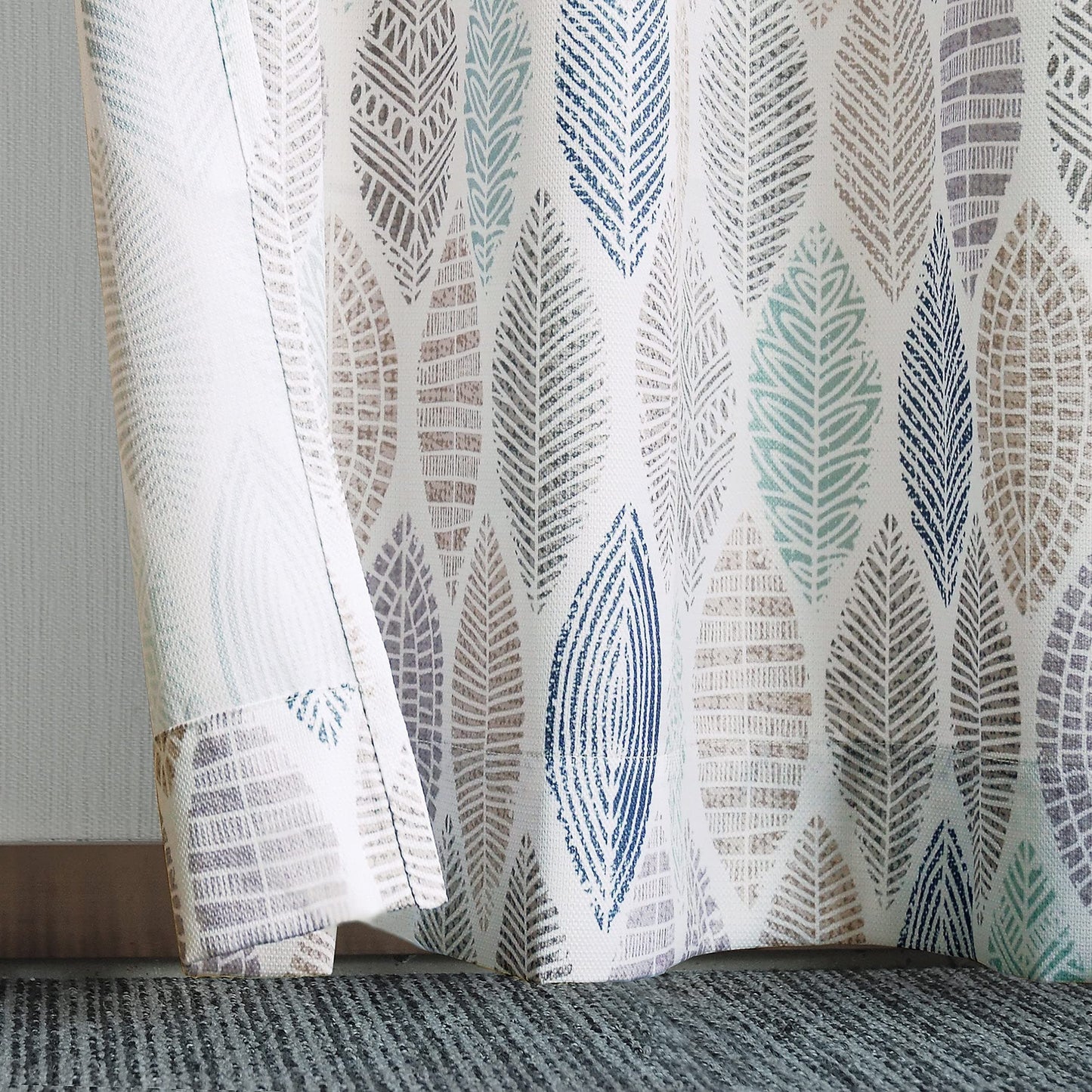 INtex CURTAINS HOUSE Linen Velvet Sabia Curtains-Modern Multi Colour Sheer Design-Steel Grommets -1 Piece